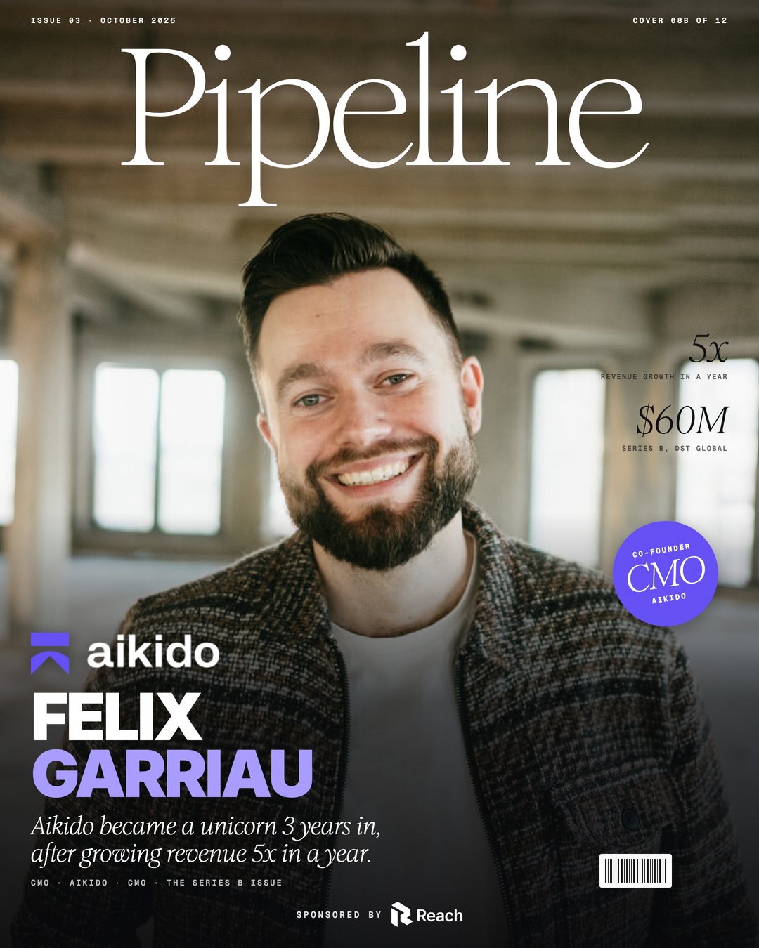 Felix Garriau on cover 08B